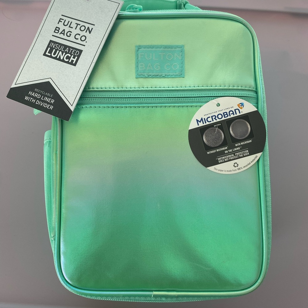Fulton Bag Co. Green Insulated Lunch Bag